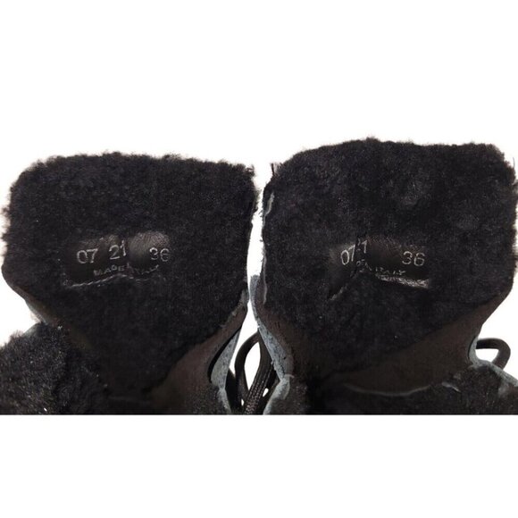 Diemme Capri Black Patent Leather Boot Size 36 6 Black New - Picture 8 of 15